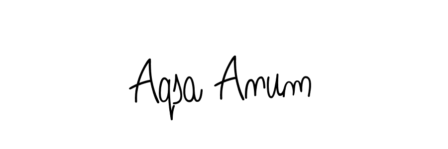 Make a beautiful signature design for name Aqsa Anum. With this signature (Angelique-Rose-font-FFP) style, you can create a handwritten signature for free. Aqsa Anum signature style 5 images and pictures png