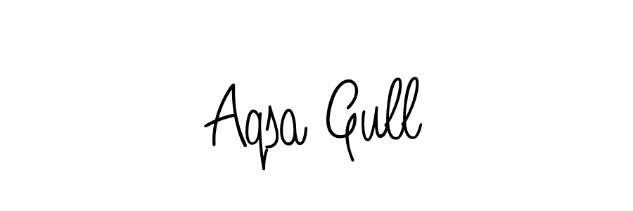Create a beautiful signature design for name Aqsa Gull. With this signature (Angelique-Rose-font-FFP) fonts, you can make a handwritten signature for free. Aqsa Gull signature style 5 images and pictures png