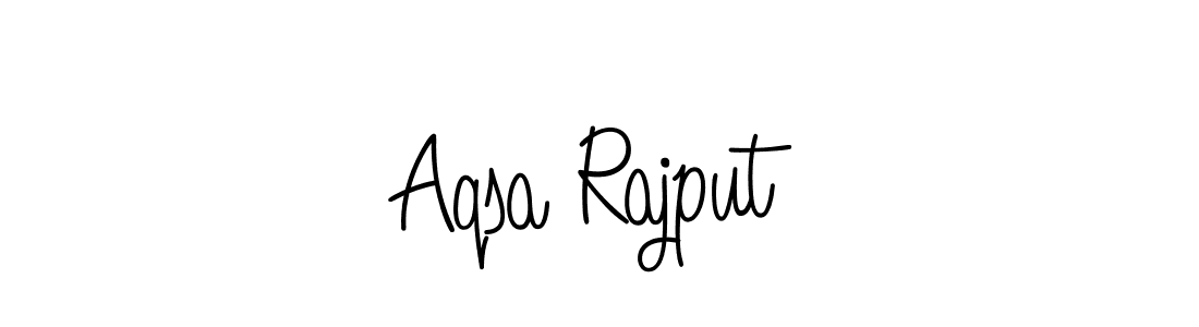 The best way (Angelique-Rose-font-FFP) to make a short signature is to pick only two or three words in your name. The name Aqsa Rajput include a total of six letters. For converting this name. Aqsa Rajput signature style 5 images and pictures png