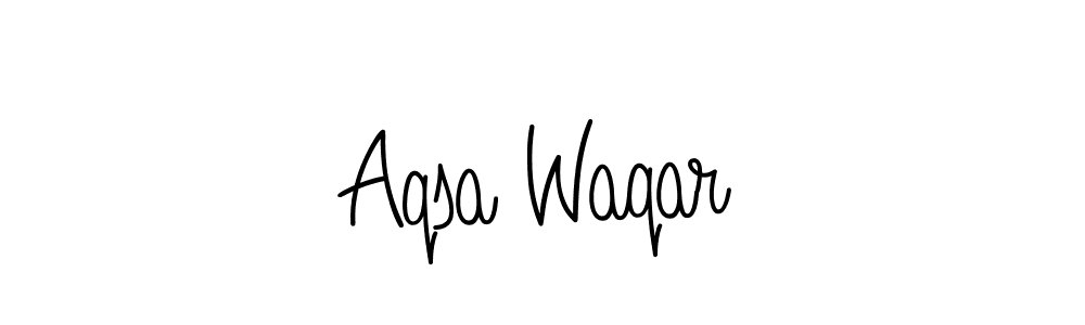Also You can easily find your signature by using the search form. We will create Aqsa Waqar name handwritten signature images for you free of cost using Angelique-Rose-font-FFP sign style. Aqsa Waqar signature style 5 images and pictures png