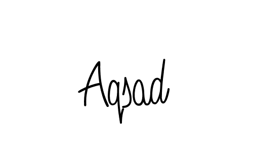 You should practise on your own different ways (Angelique-Rose-font-FFP) to write your name (Aqsad) in signature. don't let someone else do it for you. Aqsad signature style 5 images and pictures png