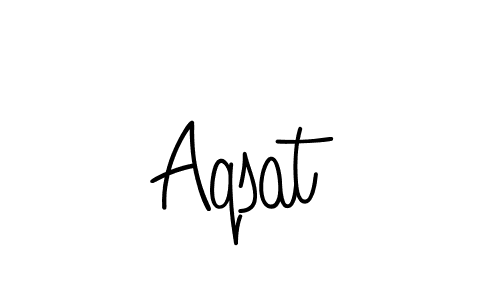 Aqsat stylish signature style. Best Handwritten Sign (Angelique-Rose-font-FFP) for my name. Handwritten Signature Collection Ideas for my name Aqsat. Aqsat signature style 5 images and pictures png