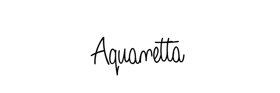 Create a beautiful signature design for name Aquanetta. With this signature (Angelique-Rose-font-FFP) fonts, you can make a handwritten signature for free. Aquanetta signature style 5 images and pictures png