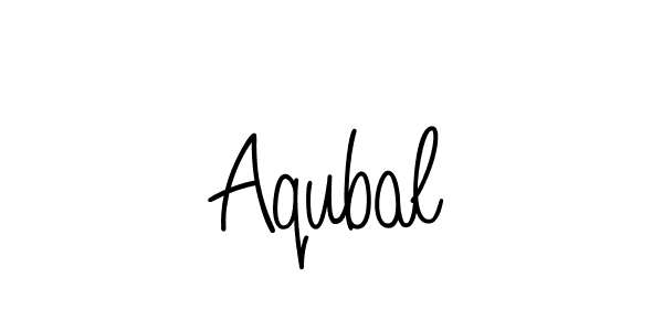 Make a beautiful signature design for name Aqubal. Use this online signature maker to create a handwritten signature for free. Aqubal signature style 5 images and pictures png