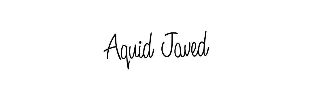 Aquid Javed stylish signature style. Best Handwritten Sign (Angelique-Rose-font-FFP) for my name. Handwritten Signature Collection Ideas for my name Aquid Javed. Aquid Javed signature style 5 images and pictures png