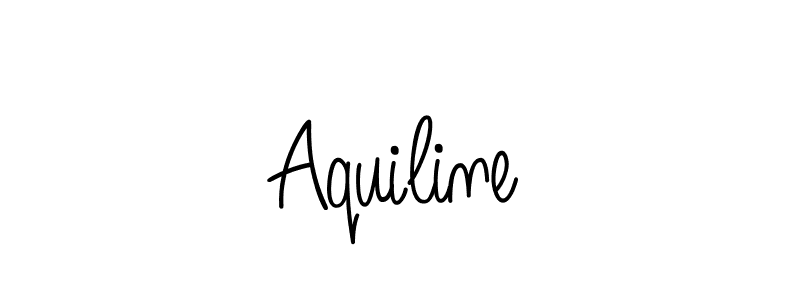 Design your own signature with our free online signature maker. With this signature software, you can create a handwritten (Angelique-Rose-font-FFP) signature for name Aquiline. Aquiline signature style 5 images and pictures png