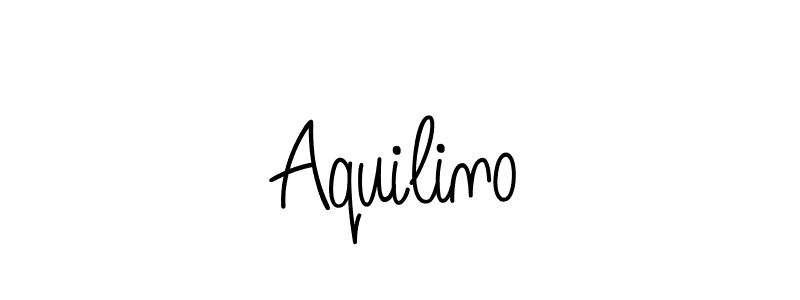 How to make Aquilino name signature. Use Angelique-Rose-font-FFP style for creating short signs online. This is the latest handwritten sign. Aquilino signature style 5 images and pictures png