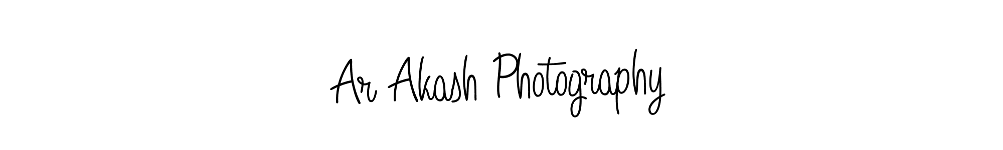 You should practise on your own different ways (Angelique-Rose-font-FFP) to write your name (Ar Akash Photography) in signature. don't let someone else do it for you. Ar Akash Photography signature style 5 images and pictures png