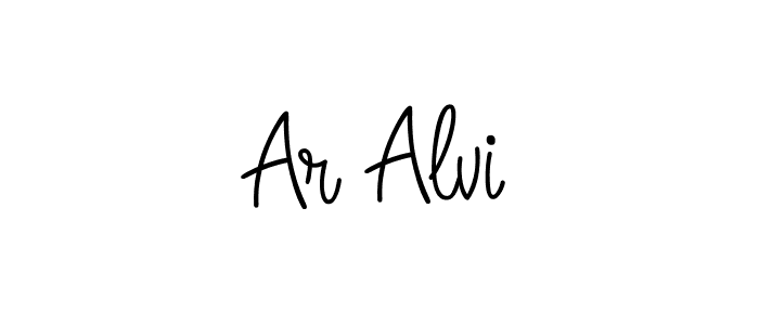 You can use this online signature creator to create a handwritten signature for the name Ar Alvi. This is the best online autograph maker. Ar Alvi signature style 5 images and pictures png