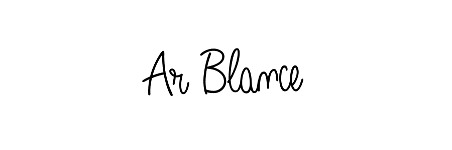 Design your own signature with our free online signature maker. With this signature software, you can create a handwritten (Angelique-Rose-font-FFP) signature for name Ar Blance. Ar Blance signature style 5 images and pictures png