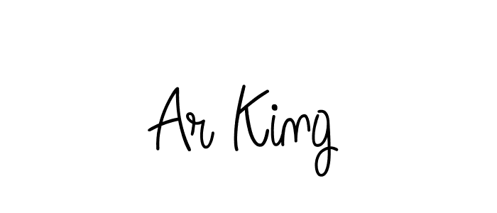 Design your own signature with our free online signature maker. With this signature software, you can create a handwritten (Angelique-Rose-font-FFP) signature for name Ar King. Ar King signature style 5 images and pictures png