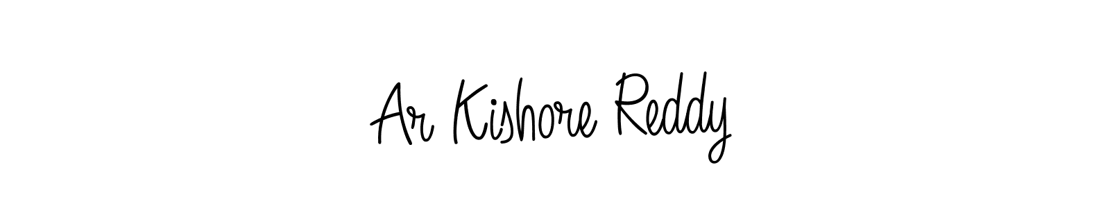 It looks lik you need a new signature style for name Ar Kishore Reddy. Design unique handwritten (Angelique-Rose-font-FFP) signature with our free signature maker in just a few clicks. Ar Kishore Reddy signature style 5 images and pictures png