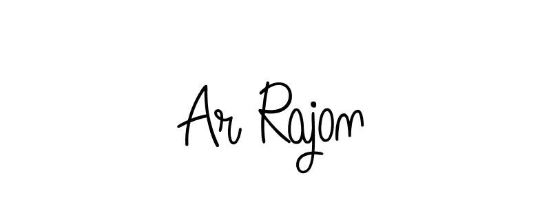 Create a beautiful signature design for name Ar Rajon. With this signature (Angelique-Rose-font-FFP) fonts, you can make a handwritten signature for free. Ar Rajon signature style 5 images and pictures png