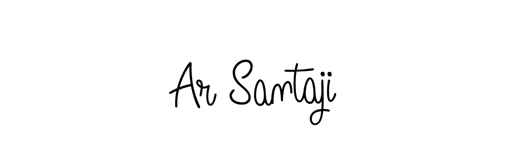 Use a signature maker to create a handwritten signature online. With this signature software, you can design (Angelique-Rose-font-FFP) your own signature for name Ar Santaji. Ar Santaji signature style 5 images and pictures png