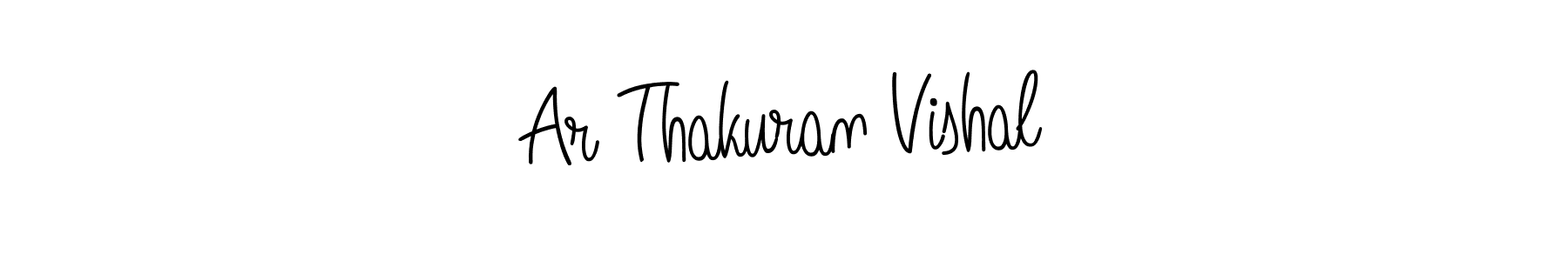 You should practise on your own different ways (Angelique-Rose-font-FFP) to write your name (Ar Thakuran Vishal) in signature. don't let someone else do it for you. Ar Thakuran Vishal signature style 5 images and pictures png