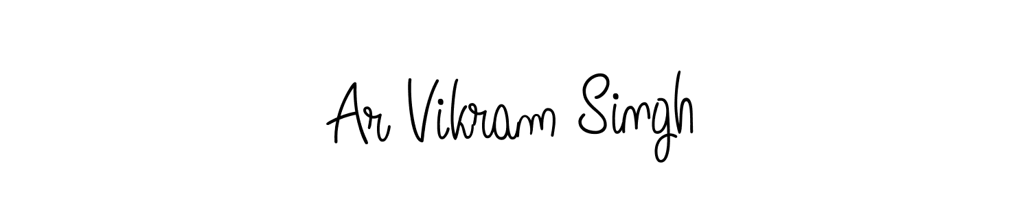 Use a signature maker to create a handwritten signature online. With this signature software, you can design (Angelique-Rose-font-FFP) your own signature for name Ar Vikram Singh. Ar Vikram Singh signature style 5 images and pictures png