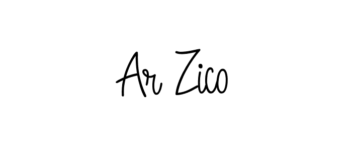 How to make Ar Zico signature? Angelique-Rose-font-FFP is a professional autograph style. Create handwritten signature for Ar Zico name. Ar Zico signature style 5 images and pictures png