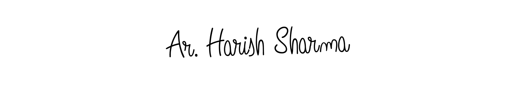 Create a beautiful signature design for name Ar. Harish Sharma. With this signature (Angelique-Rose-font-FFP) fonts, you can make a handwritten signature for free. Ar. Harish Sharma signature style 5 images and pictures png