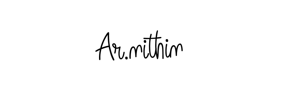 Angelique-Rose-font-FFP is a professional signature style that is perfect for those who want to add a touch of class to their signature. It is also a great choice for those who want to make their signature more unique. Get Ar.nithin name to fancy signature for free. Ar.nithin signature style 5 images and pictures png