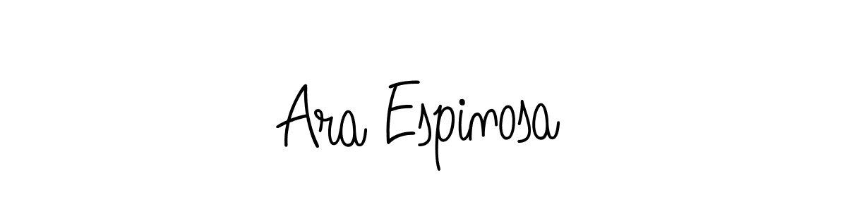 Check out images of Autograph of Ara Espinosa name. Actor Ara Espinosa Signature Style. Angelique-Rose-font-FFP is a professional sign style online. Ara Espinosa signature style 5 images and pictures png