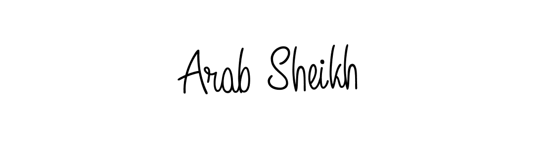 Create a beautiful signature design for name Arab Sheikh. With this signature (Angelique-Rose-font-FFP) fonts, you can make a handwritten signature for free. Arab Sheikh signature style 5 images and pictures png