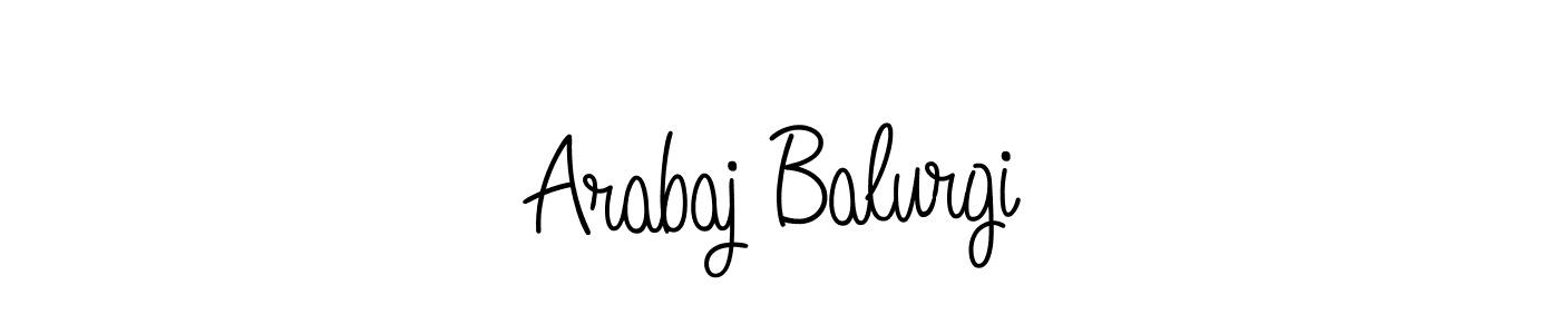 if you are searching for the best signature style for your name Arabaj Balurgi. so please give up your signature search. here we have designed multiple signature styles  using Angelique-Rose-font-FFP. Arabaj Balurgi signature style 5 images and pictures png