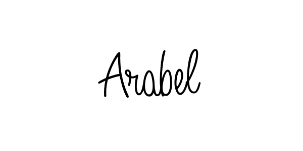 Design your own signature with our free online signature maker. With this signature software, you can create a handwritten (Angelique-Rose-font-FFP) signature for name Arabel. Arabel signature style 5 images and pictures png
