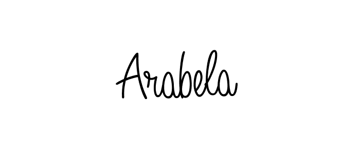 Arabela stylish signature style. Best Handwritten Sign (Angelique-Rose-font-FFP) for my name. Handwritten Signature Collection Ideas for my name Arabela. Arabela signature style 5 images and pictures png