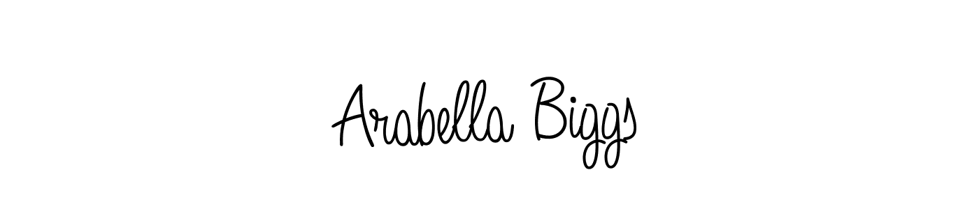 Arabella Biggs stylish signature style. Best Handwritten Sign (Angelique-Rose-font-FFP) for my name. Handwritten Signature Collection Ideas for my name Arabella Biggs. Arabella Biggs signature style 5 images and pictures png