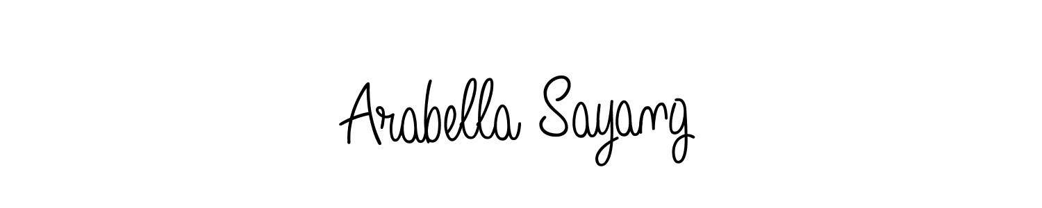 Once you've used our free online signature maker to create your best signature Angelique-Rose-font-FFP style, it's time to enjoy all of the benefits that Arabella Sayang name signing documents. Arabella Sayang signature style 5 images and pictures png