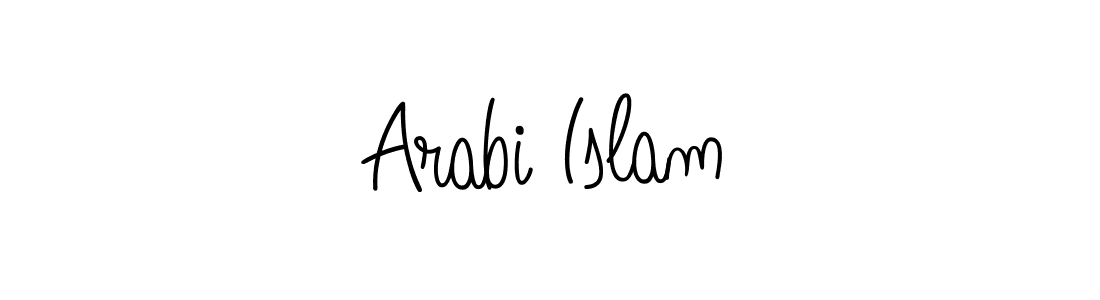 How to make Arabi Islam name signature. Use Angelique-Rose-font-FFP style for creating short signs online. This is the latest handwritten sign. Arabi Islam signature style 5 images and pictures png