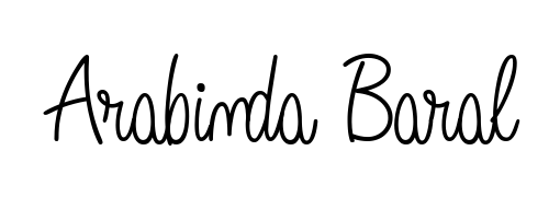 The Angelique-Rose-font-FFP font transforms the name Arabinda Baral into an executive sign with sharp precision and distinguished character. Arabinda Baral signature style 5 images and pictures png