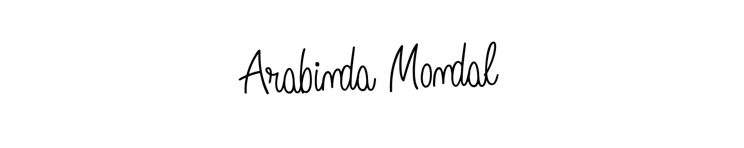 Design your own signature with our free online signature maker. With this signature software, you can create a handwritten (Angelique-Rose-font-FFP) signature for name Arabinda Mondal. Arabinda Mondal signature style 5 images and pictures png