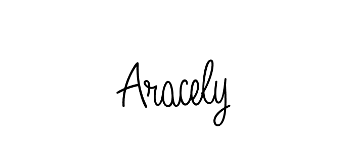 You should practise on your own different ways (Angelique-Rose-font-FFP) to write your name (Aracely) in signature. don't let someone else do it for you. Aracely signature style 5 images and pictures png