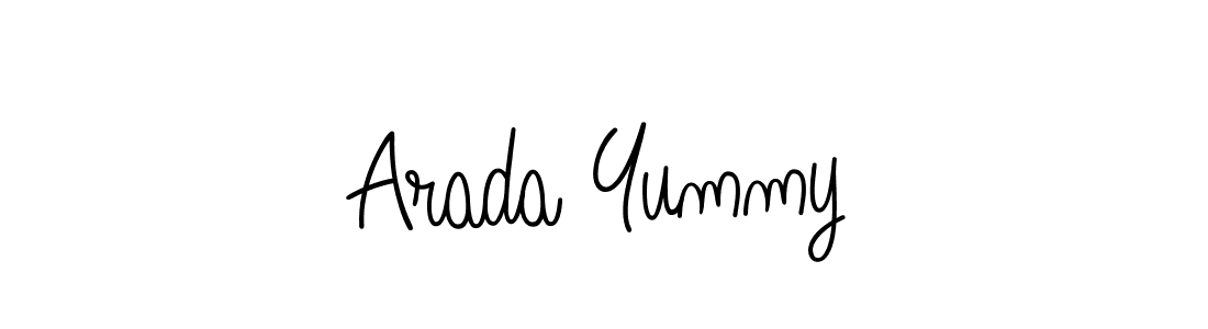 Angelique-Rose-font-FFP is a professional signature style that is perfect for those who want to add a touch of class to their signature. It is also a great choice for those who want to make their signature more unique. Get Arada Yummy name to fancy signature for free. Arada Yummy signature style 5 images and pictures png
