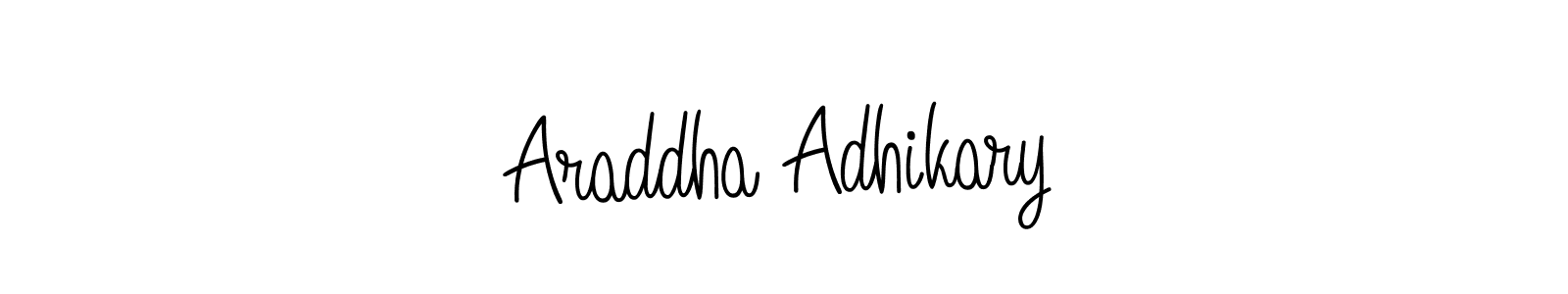 Make a short Araddha Adhikary signature style. Manage your documents anywhere anytime using Angelique-Rose-font-FFP. Create and add eSignatures, submit forms, share and send files easily. Araddha Adhikary signature style 5 images and pictures png