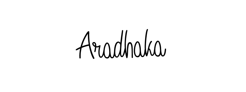 Create a beautiful signature design for name Aradhaka. With this signature (Angelique-Rose-font-FFP) fonts, you can make a handwritten signature for free. Aradhaka signature style 5 images and pictures png