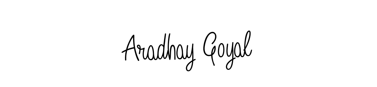 Aradhay Goyal stylish signature style. Best Handwritten Sign (Angelique-Rose-font-FFP) for my name. Handwritten Signature Collection Ideas for my name Aradhay Goyal. Aradhay Goyal signature style 5 images and pictures png