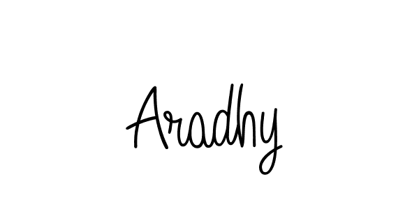 You should practise on your own different ways (Angelique-Rose-font-FFP) to write your name (Aradhy) in signature. don't let someone else do it for you. Aradhy signature style 5 images and pictures png