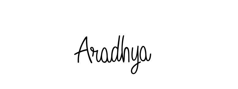 How to make Aradhya  name signature. Use Angelique-Rose-font-FFP style for creating short signs online. This is the latest handwritten sign. Aradhya  signature style 5 images and pictures png