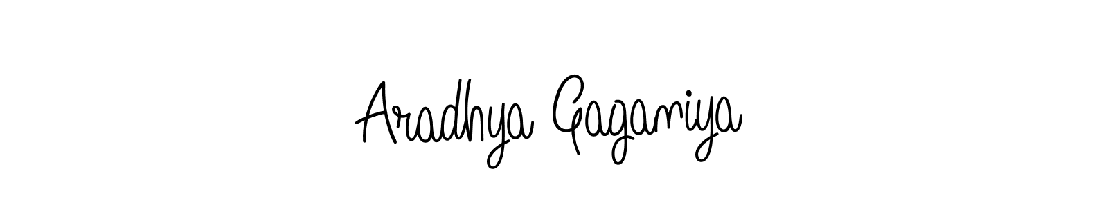 Use a signature maker to create a handwritten signature online. With this signature software, you can design (Angelique-Rose-font-FFP) your own signature for name Aradhya Gaganiya. Aradhya Gaganiya signature style 5 images and pictures png