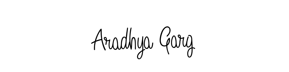 Make a beautiful signature design for name Aradhya Garg. With this signature (Angelique-Rose-font-FFP) style, you can create a handwritten signature for free. Aradhya Garg signature style 5 images and pictures png