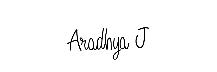 Make a beautiful signature design for name Aradhya J. Use this online signature maker to create a handwritten signature for free. Aradhya J signature style 5 images and pictures png