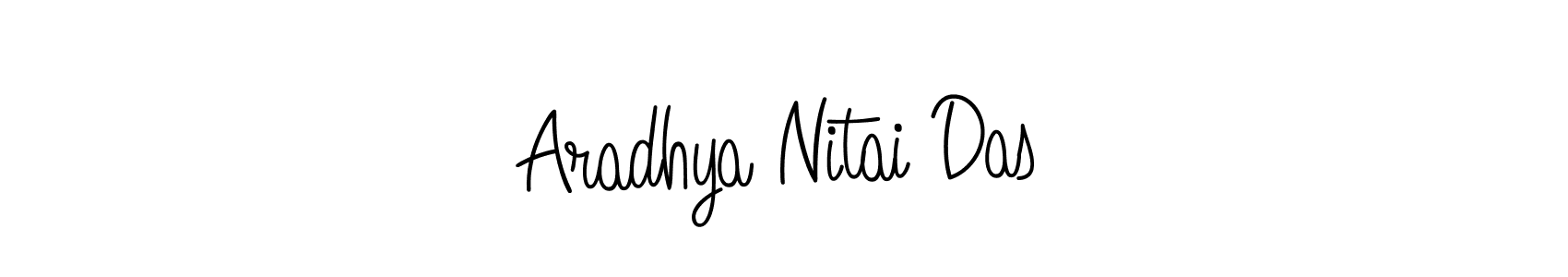 The best way (Angelique-Rose-font-FFP) to make a short signature is to pick only two or three words in your name. The name Aradhya Nitai Das include a total of six letters. For converting this name. Aradhya Nitai Das signature style 5 images and pictures png