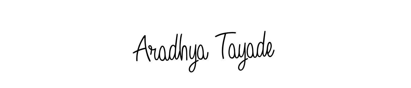 Here are the top 10 professional signature styles for the name Aradhya Tayade. These are the best autograph styles you can use for your name. Aradhya Tayade signature style 5 images and pictures png