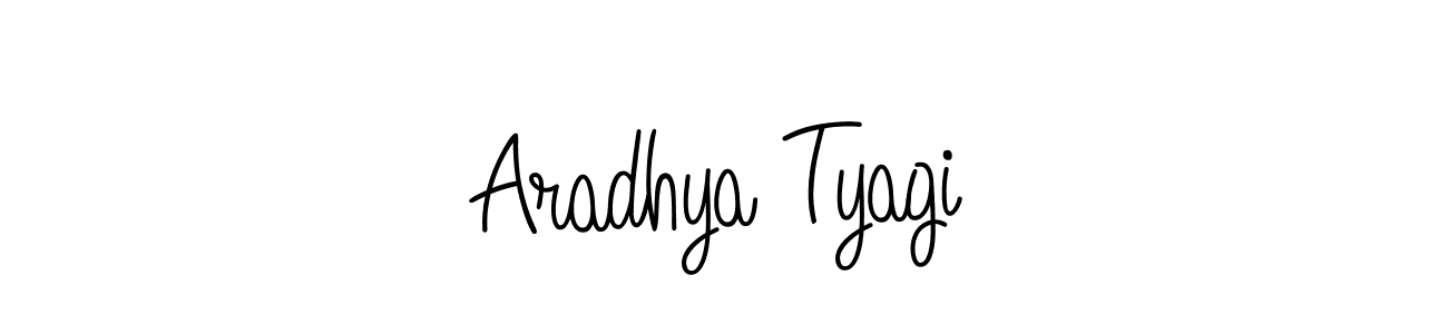 Aradhya Tyagi stylish signature style. Best Handwritten Sign (Angelique-Rose-font-FFP) for my name. Handwritten Signature Collection Ideas for my name Aradhya Tyagi. Aradhya Tyagi signature style 5 images and pictures png