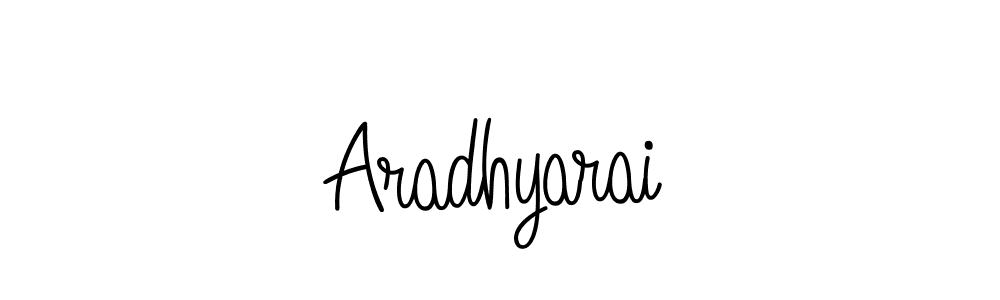 You should practise on your own different ways (Angelique-Rose-font-FFP) to write your name (Aradhyarai) in signature. don't let someone else do it for you. Aradhyarai signature style 5 images and pictures png