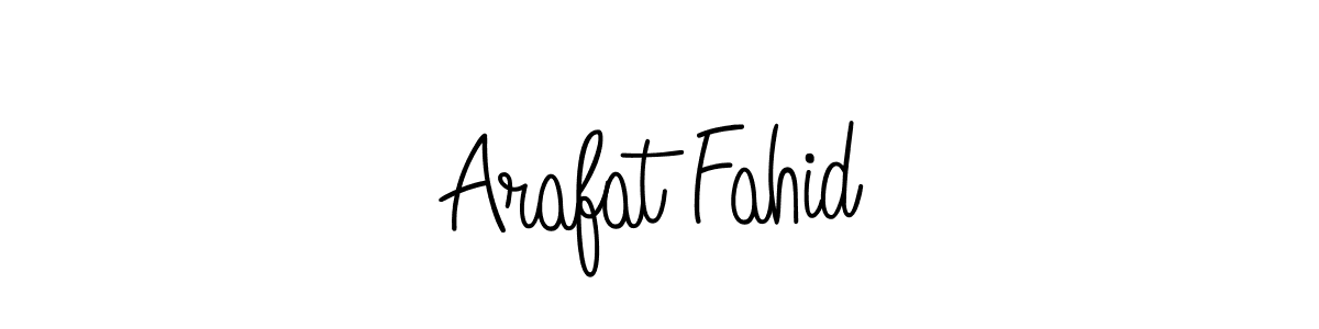 Use a signature maker to create a handwritten signature online. With this signature software, you can design (Angelique-Rose-font-FFP) your own signature for name Arafat Fahid. Arafat Fahid signature style 5 images and pictures png