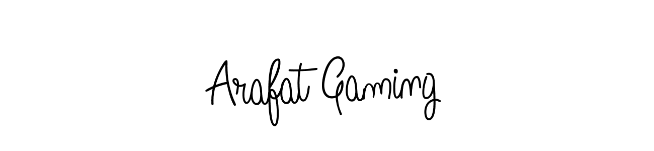 Use a signature maker to create a handwritten signature online. With this signature software, you can design (Angelique-Rose-font-FFP) your own signature for name Arafat Gaming. Arafat Gaming signature style 5 images and pictures png