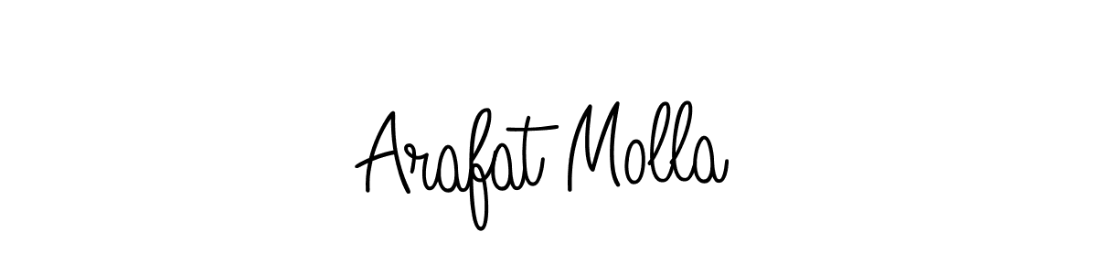 The best way (Angelique-Rose-font-FFP) to make a short signature is to pick only two or three words in your name. The name Arafat Molla include a total of six letters. For converting this name. Arafat Molla signature style 5 images and pictures png